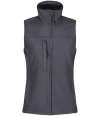 RG155 Women's Flux Softshell Bodywarmer Seal Grey colour image